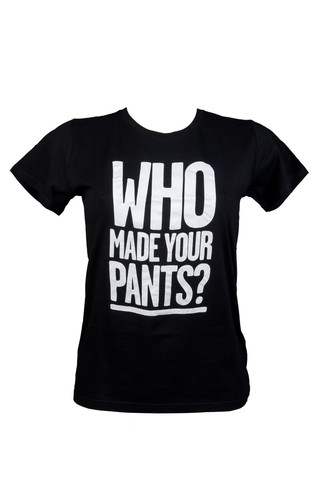 Black Pants T Shirt with White print